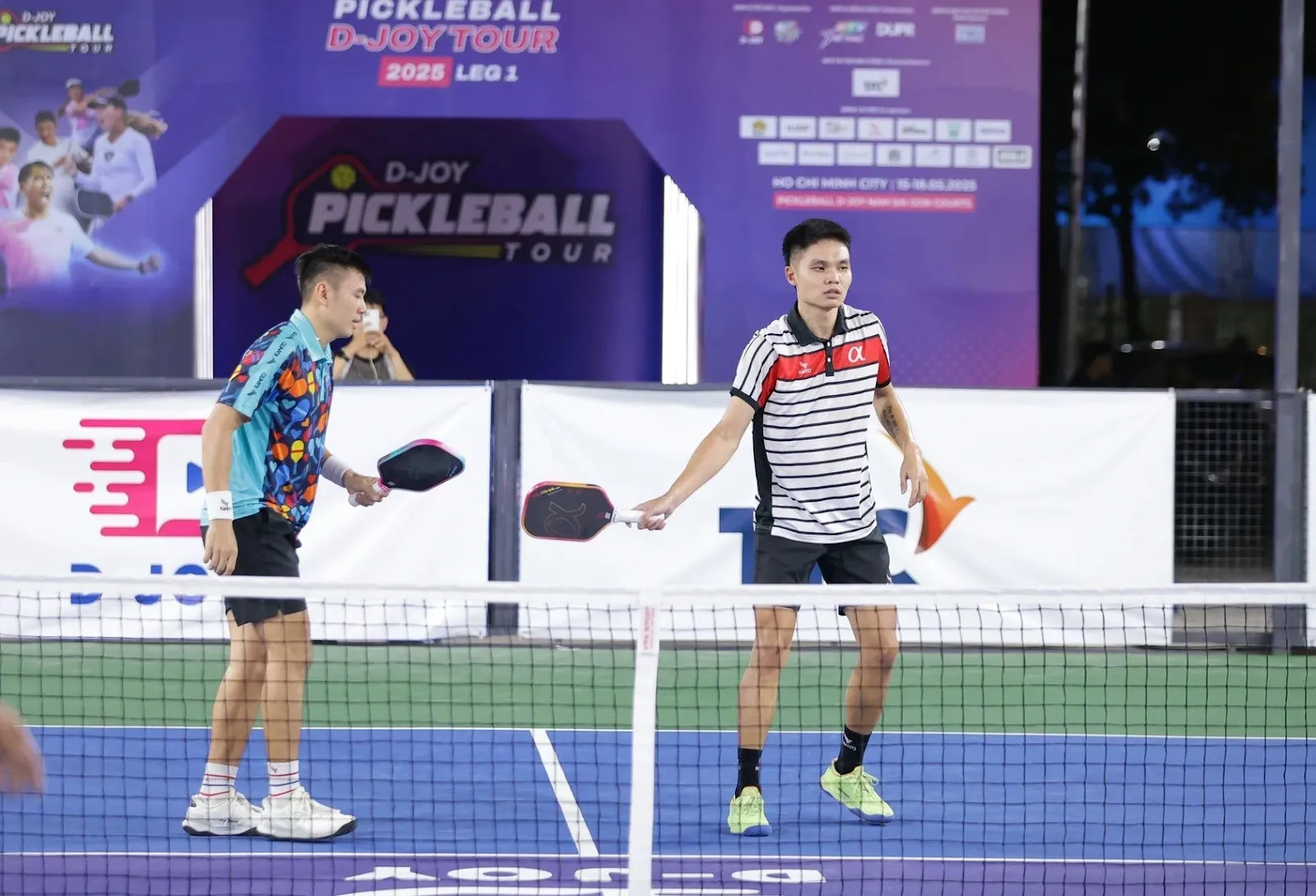 Ly Hoang Nam and Trinh Linh Giang at D-Joy Pickleball Tour, 2025